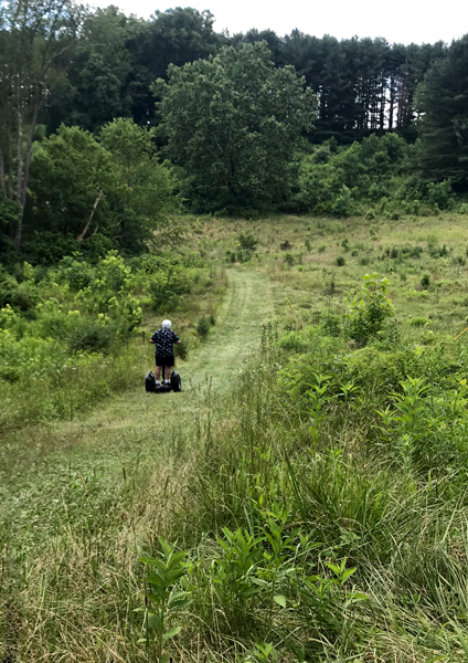 Lee Duquette on his off-road Segway adventure